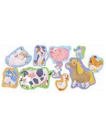 Παιδικό Ξύλινο Παζλ Οι Φίλοι Των Ζώων Της Φάρμας - E1648A Hape Παιδικά Puzzle