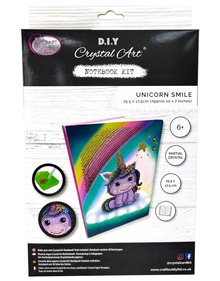 Σημειωματάριο Crystal Art Unicorn Smile | Craft Buddy - CANJ-3 Craft Buddy Χειροτεχνίες