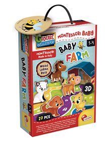 Επιτραπέζιο Montessori Wood Baby Farm - 96886 Lisciani Giochi Επιτραπέζια Παιχνίδια για Παιδιά
