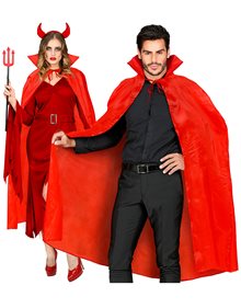 Αποκριάτικη Κάπα Ενηλίκων - Κόκκινη (130cm) - 5517T Widmann Στολές