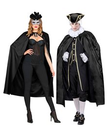 Αποκριάτικη Κάπα Ενηλίκων - Μαύρη (136cm) - 00346 Widmann Στολές