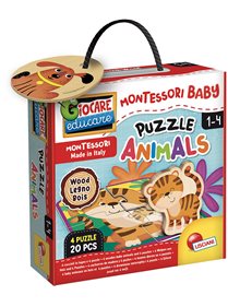 Παιδικό Παζλ 4x4pcs Montessori Baby Ζώα - 96848 Lisciani Giochi Παιδικά Puzzle