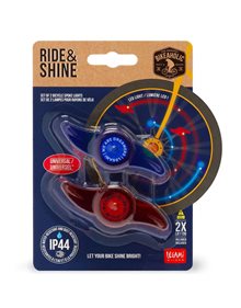 Σετ Με 2 Φώτα Legami Spoke Ποδηλάτου Ride And Shine Space - BKS0002 Legami Milano Αξεσουάρ & Ανταλλακτικά