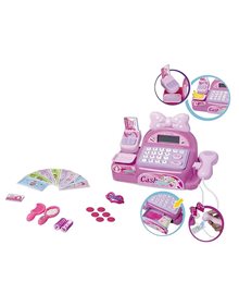 Παιδική Ταμειακή Μηχανή Με Ροζ Φιόγκο - 70736767 BlablaToys D.I Μαγαζάκια