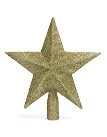 Χριστουγεννιάτικη Κορυφή Αστέρι Με Glitter 15εκ Χρυσή - 5802 V. Christakopoulos Χριστουγεννιάτικα Στολίδια