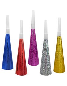 Χάρτινη Κόρνα Για Πάρτυ Σετ 6Τμχ 20cm - 3729 HOMie Κόρνες