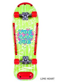 Τροχοσανίδα Skateboards Αθλοπαιδιά Πλήρης Φαρδιά Lime Heart - 001.2004 Αθλοπαιδιά Skates Πατίνια