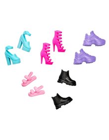 Barbie Σετ 5 Ζευγάρια Παπούτσια - HWV71 Mattel Barbie