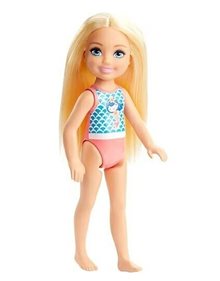 Barbie Κούκλα Chelsea Μαγιό Γοργόνα - JBG70 Mattel Barbie