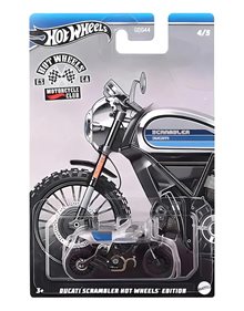 Μηχανή Hot Wheels Ducati Scrambler Silver Motorcycle Club 2024 - HRR93 Mattel Αυτοκινητάκια