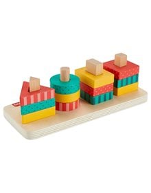 Παιδικό Παιχνίδι Fisher-Price Ξύλινα Σχήματα - HXV05 Mattel Παιχνίδια Δραστηριοτήτων