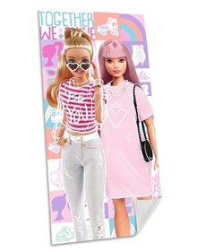 Βαμβακερή Πετσέτα Kids Euroswan Barbie 70x140 - BB00017 Kids Euroswan Πετσέτες Θαλάσσης