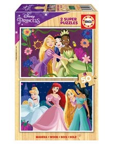 Παιδικό Ξύλινο Παζλ 2x50pcs Disney Princess - 19672 Educa Παιδικά Puzzle