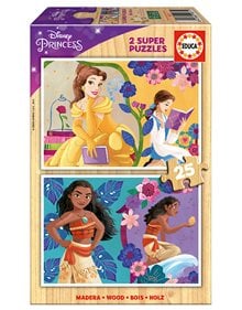 Παιδικό Ξύλινο Παζλ 2x25pcs Disney Princess - 19671 Educa Παιδικά Puzzle
