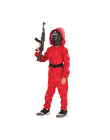 Αποκριάτικη Παιδική Στολή Squid Game Φρουρός Deluxe - 460 Fun Fashion Αποκριάτικες Στολές Για Αγόρια