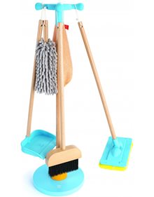 Ξύλινο Σετ Καθαρισμού Broom Cleaning Stand Hape - E3055A Hape Οικιακές Συσκευές