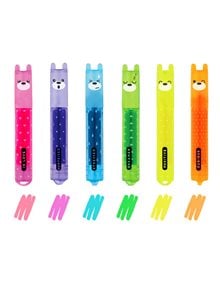 Σετ Mini Υπογραμμιστών Legami Teddy's Mood 6Τμχ - MH0003 Legami Milano Μαρκαδόροι
