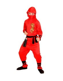 Αποκριάτικη Παιδική Κόκκινη Στολή Dragon Ninja - 01336 Widmann Αποκριάτικες Στολές Για Αγόρια