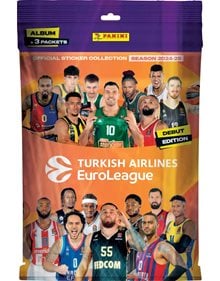 Panini Euroleague 25 Starter Pack Plus 15 Αυτοκόλλητα - PA.AL.EL.025 Panini Επιτραπέζια Παιχνίδια για Παιδια