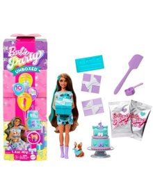 Barbie Party Unboxed Reveal-Μελαχρινή - JFG72 Mattel Κούκλες
