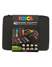 Uni Κασετίνα The Posca Fine Arts Με 40 Μαρκαδόρους - PC-FINE ART CASE 40-01 Uni Μαρκαδόροι