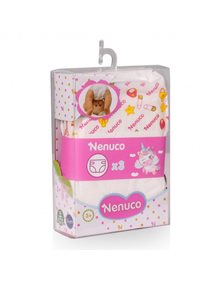 Πάνες Για Κούκλες Nenuco Με Σχέδια 3Τμχ - NFN41000 Giochi Preziosi Μωρά