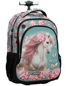 Παιδικό Σακίδιο Trolley Δημοτικού Butterfly Unicorn BMU 2025 - 357-25074 Back Me Up Τσάντες Τρόλεϊ