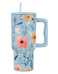 Θερμός Straw Tumbler XL | Sky Garden - 01-32036 Estia Home Art Tumbler