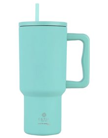 Θερμός Straw Tumbler XL Save The Aegean Bermuda Green 900ml - 01-32135 Estia Home Art Παγούρια
