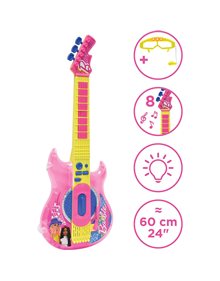 Ηλεκτρονική Κιθάρα Με Μικρόφωνο & Φωτισμό Barbie - 25.K260BB Lexibook Μουσικά Όργανα