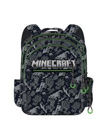 Σακίδιο Δημοτικού Οβάλ Minecraft Camo Terra 2025 - 316-02031 GIM Τσάντες Δημοτικού