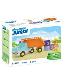 Playmobil Junior Ανατρεπόμενο Φορτηγό Με Εργάτη - 71685 Playmobil έως 20 €