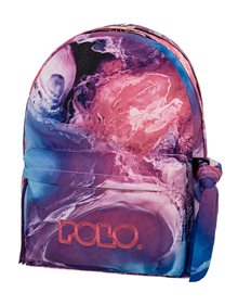 Polo Σακίδιο Πλάτης Original Double Scarf Purple/Pink Shapes - 9012028344 Polo Τσάντες Γυμνασίου | Λυκείου