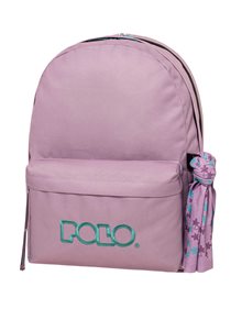 Polo Σακίδιο Πλάτης Original Double Scarf Λιλά/Πετρόλ - 9012354558 Polo Τσάντες Γυμνασίου | Λυκείου