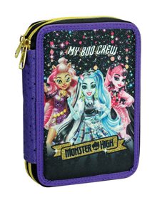 Κασετίνα Διπλή Γεμάτη Monster High Boo - 350-01100 GIM Σχολικές Κασετίνες