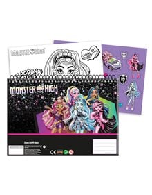 Μπλοκ Ζωγραφικής 40 Φύλλων & Αυτοκόλλητα Monster High - 350-01416 GIM Μπλόκ