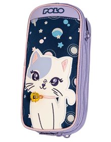 Polo Κασετίνα Διπλή Reel Space Cat - 9370548348 Polo Σχολικές Κασετίνες