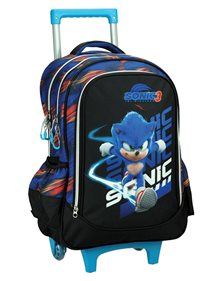 Σακίδιο Trolley Δημοτικού Sonic 3 The Hedgehog | Gim - 334-86074 GIM Τσάντες Τρόλεϊ