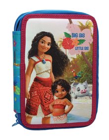 Σχολική Κασετίνα Διπλή Γεμάτη Vaiana Wave | Gim - 331-57100 GIM Σχολικές Κασετίνες