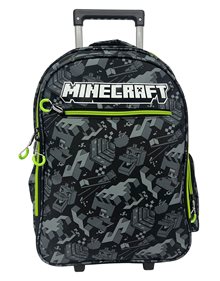 Σακίδιο Trolley Δημοτικού Minecraft Camo Terra | Gim - 316-02074 GIM Τσάντες Τρόλεϊ