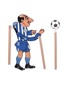 Φιγούρα Θεάτρου Σκιών Καραγκιόζης Ποδοσφαιριστής - 130 Καλαντζής Κουκλοθέατρο