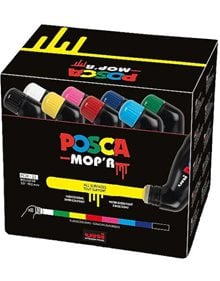 Uni Μαρκαδόροι Ζωγραφικής Posca Mop'r Σετ Των 8Τμχ  - PCM-22 8C Uni Μαρκαδόροι