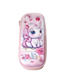 Κασετίνα 3D Διπλή Τετράγωνη Μονόκερος - 242541 Graffiti Σχολικές Κασετίνες