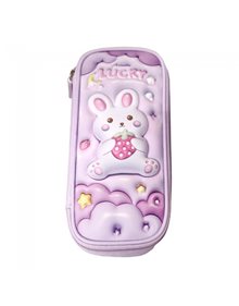 Κασετίνα 3D Διπλή Τετράγωνη Κουνελάκι - 242544 Graffiti Σχολικές Κασετίνες