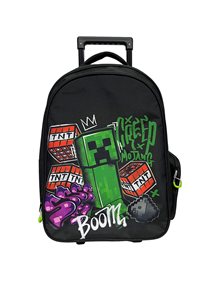 Σακίδιο Trolley Δημοτικού Minecraft Metro Art - 316-03074 GIM Τσάντες Τρόλεϊ