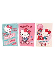Σετ 3 Σημειωματάρια Hello Kitty Sweetheart Α5 - 335-74003 GIM Τετράδια