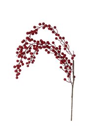 Χριστουγεννιάτικο Διακοσμητικό Κλαδί Γκί Kόκκινο 80cm - 64233 Alexandros Iliadis Χριστουγεννιάτικη Διακόσμηση