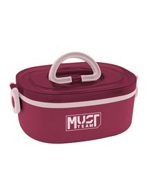 Δοχείου Φαγητού Ανοξείδωτο Με Κουτάλι Μπορντό 750ml - 000585989 Must Τσάντες και Δοχεία Φαγητού