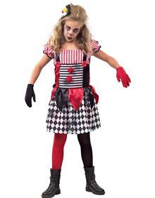 Αποκριάτικη Παιδική Στολή Αρλεκίνη Τρόμου - 589 Fun Fashion Αποκριάτικες Στολές Για Κορίτσια