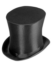 Αποκριάτικο Ψηλό Καπέλο Ενηλίκων Bell Crown Μάυρο - 01893 Widmann Αξεσουάρ Κεφαλιού